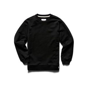 Reigning Champ Midweight Terry Classic Crewneck Black Large